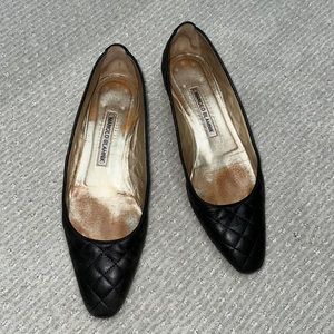 Manolo quilted flats